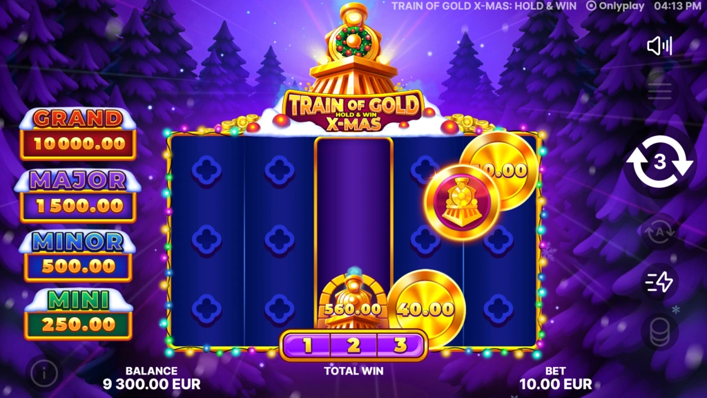 Train of Gold xmas Hold and Win - Bonus Game